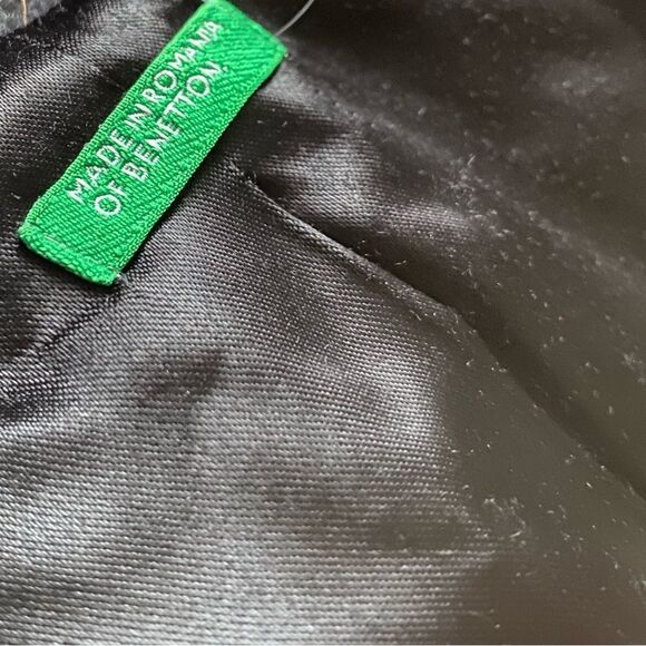 United Colors of Benetton Wool Coat Belted Lined Size 40 Womens US Size 4 - Picture 9 of 10